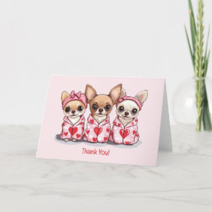Danke Valentinstag Chihuahua Dogs