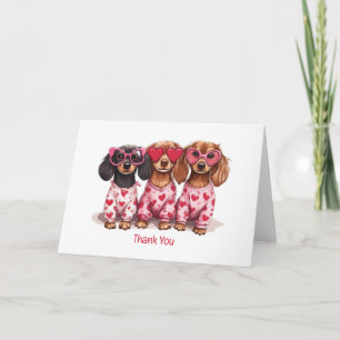 Danke Valentinstag Dachshund Hunde