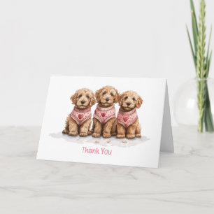 Danke Valentinstag Goldendoodle Hunde
