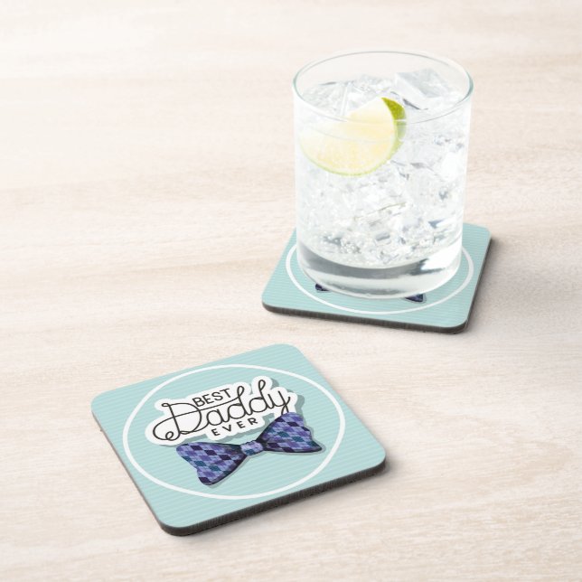 Danke Vater, dass er der beste Vater aller Zeiten  Getränkeuntersetzer (Rechte Seite)