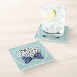 Danke Vater, dass er der beste Vater aller Zeiten  Glasuntersetzer