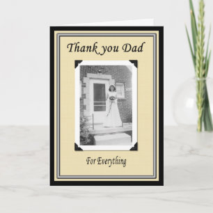 Danke, Vater nach Hochzeit Dankeskarte