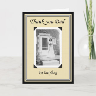 Danke, Vater nach Hochzeit Dankeskarte