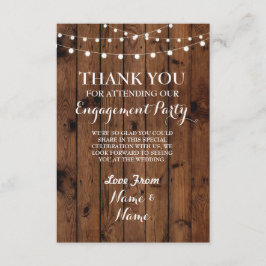 Danke, Verlobungs-Hochzeits-Holz-Lichter zu Dankeskarte