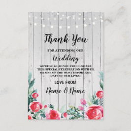 Danke, Verlobungs-Hochzeits-Rote Rosen zu Dankeskarte