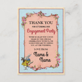 Danke, Verlobungs-Märchenland-Kaninchen zu Dankeskarte