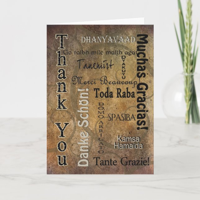 DANKE - VERSCHIEDENE SPRACHEN (Vorderseite)
