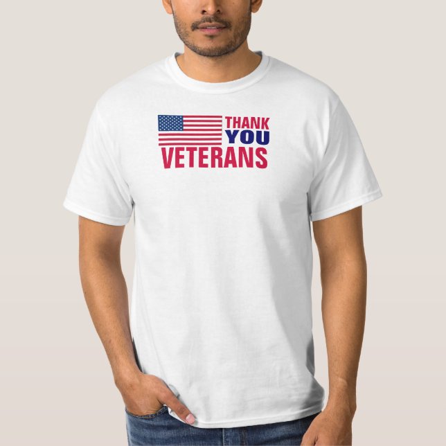 Danke Veterane T-Shirt (Vorderseite)