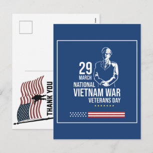 Danke Veteranen Amerikanische Flagge Memorial Day Feiertagspostkarte