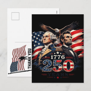 Danke Veteranen Amerikanische Flagge Memorial Day Feiertagspostkarte
