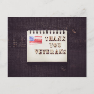 Danke Veteranen Feiertagspostkarte