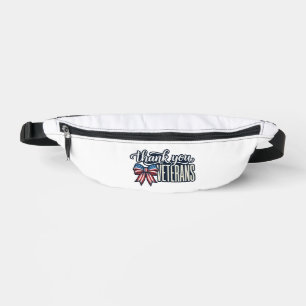 Danke Veteranen Patriotisches Band Vintage-Shirt_ Bauchtasche