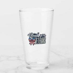 Danke Veteranen Patriotisches Band Vintage-Shirt_ Glas