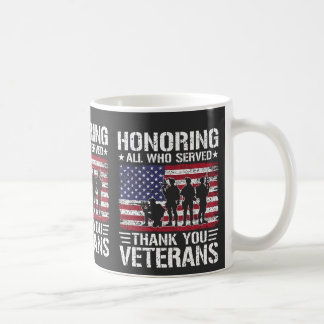 Danke Veteranen Patriotisches Militärdienst-Gesche Kaffeetasse