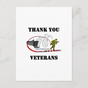 Danke Veteranen - Thank you veterans Postkarte