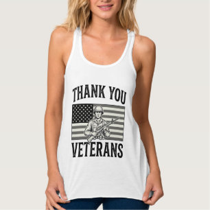 Danke Veteranen Vintage-Flagge Soldat Shirt Desi
