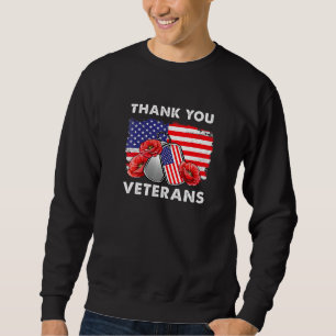 Danke Veterans Combat Boots Poppy Blume Veter Sweatshirt