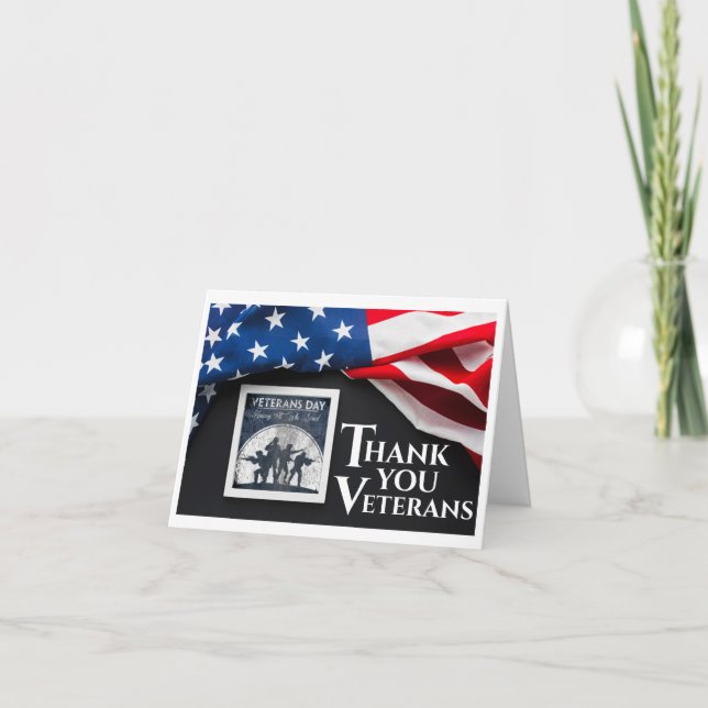 Danke Veterans Day Card (Vorderseite)