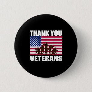 Danke veterans day Gedenktag  Button