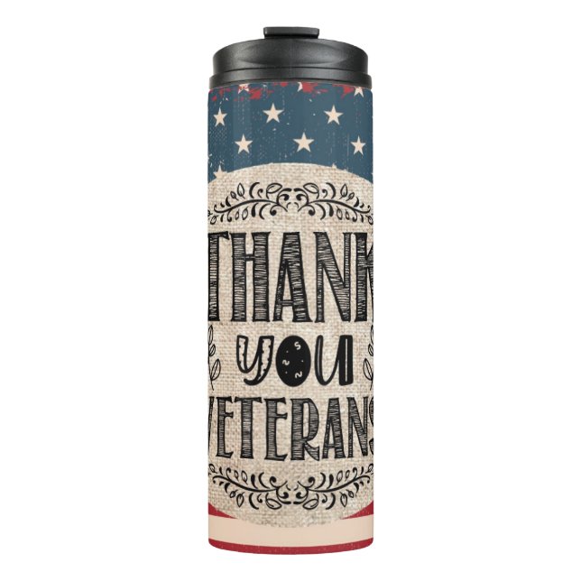 Danke Veterans Thermal Tumbler Thermosbecher (Vorderseite)