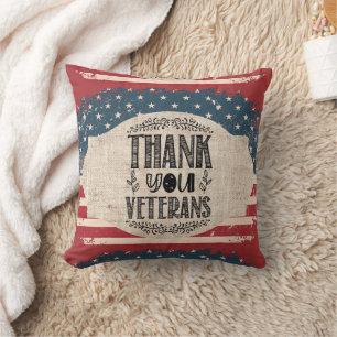 Danke Veterans Throw Pillow Kissen