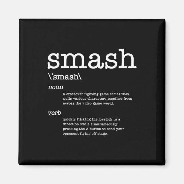 Danke Videospiele Smash Definition Videospiel  Magnet (Vorne)