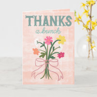 Danke vielmals – Farbige florale Abstraktion mit S