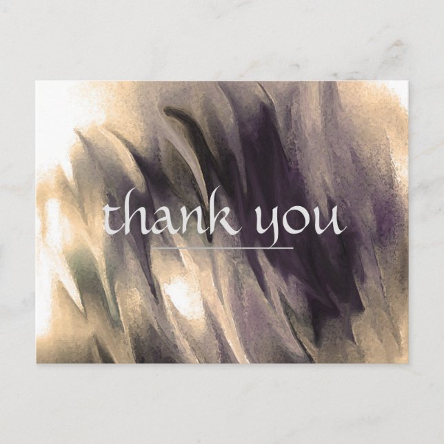 Danke Vintage Aquarellmalerei Leinwand Feuer Postkarte (Vorderseite)