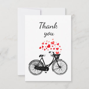 Danke Vintage-Fahrrad-Liebe-Herzen