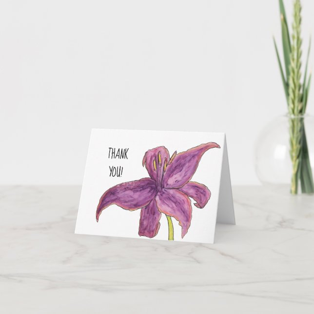Danke von der Blume Card (Vorderseite)