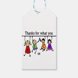 Danke, was Sie US Fun Teacher Art beigebracht habe Geschenkanhänger