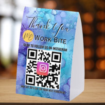 Danke Wasserfarben-Geschäft Instagram-QR-Code