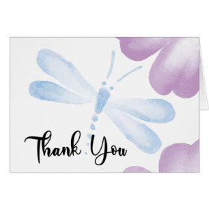 Danke, Watercolor Dragonfly Card - Anpassen