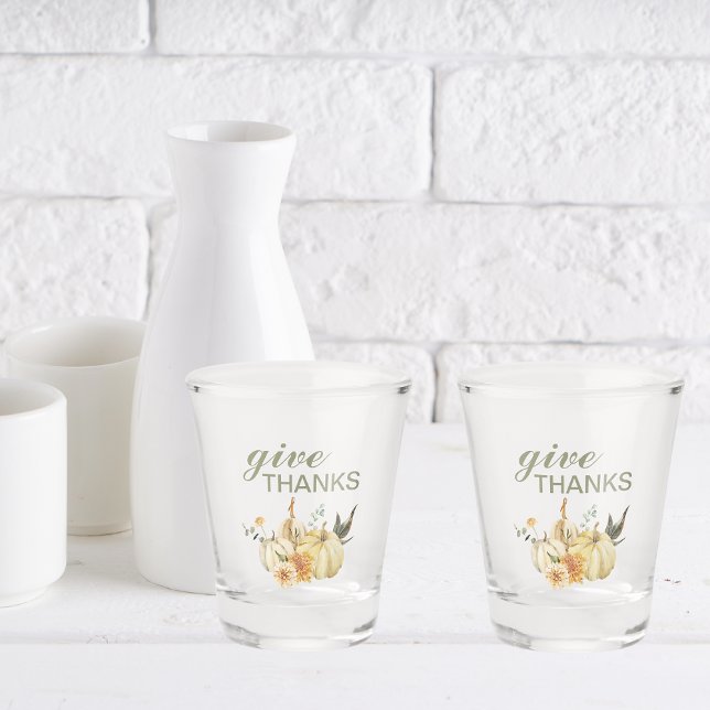 Danke Watercolor Pumpkin Schnapsglas (Von Creator hochgeladen)