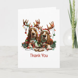 Danke Weihnachten Basset Hound Hunde