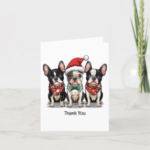 Danke Weihnachten Boston Terrier Dogs