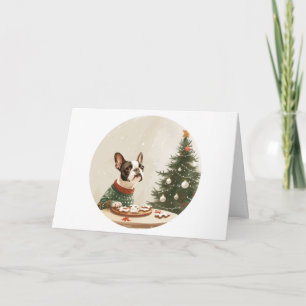 Danke Weihnachten Boston Terrier Hund