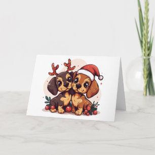 Danke Weihnachten Dachshund Hunde