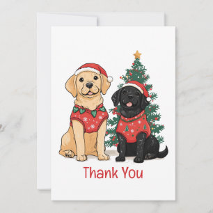 Danke Weihnachten Labrador Retriever Hunde