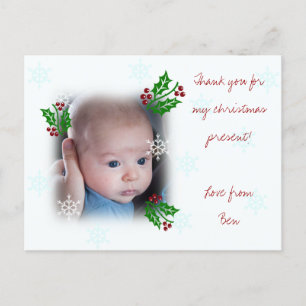 Danke Weihnachtskarte Feiertagspostkarte