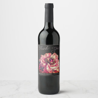 Danke Weinlabel Geschenke Weinetikett