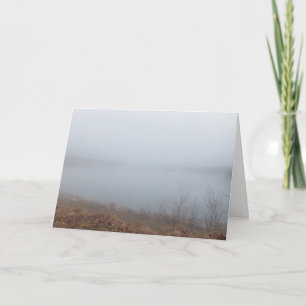 Danke, wenn das Leben hart und gerade ein Nebel Dankeskarte