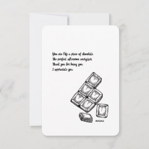 Danke, Wertkarte - Schokolade, flach