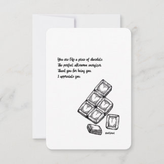 Danke, Wertkarte - Schokolade, flach