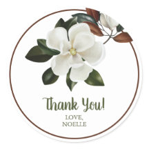 Danke! White Magnolia Blume Brautparty