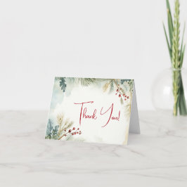 Danke | Winter Wasserfarbene Vegetation