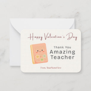 Danke Wunderbarer Lehrer Valentinstagskarte Mitteilungskarte
