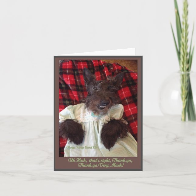 Danke Ya Vielen Dank Ya Very Much Card Karte (Vorderseite)