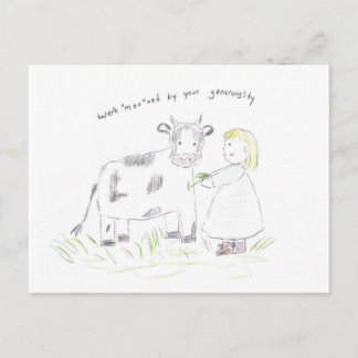 Danke_you_cow Postkarte