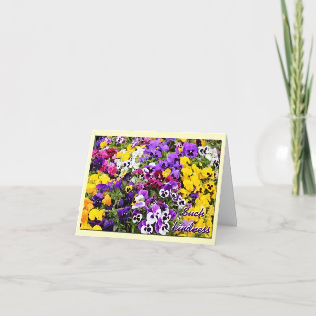 Danke zu kardieren--Stiefmütterchen (Vorderseite)